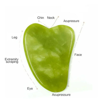 Natural Jade Roller & Gua Sha – Facial & Body Massage Tool