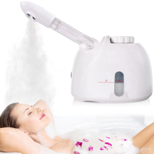 K33S Nano Facial Steamer – Dual-Use Hot & Cold Hydration with Herbal Spa Therapy