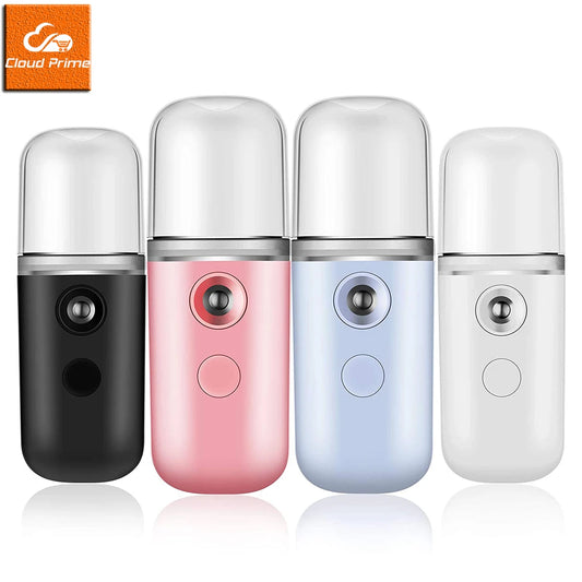 Mini Rechargeable Facial Steamer – Portable Nano Mist Humidifier for Deep Hydration