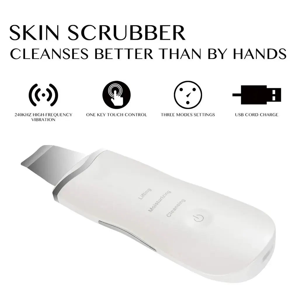 Ultrasonic Skin Scrubber – Deep Clean & Blackhead Remover