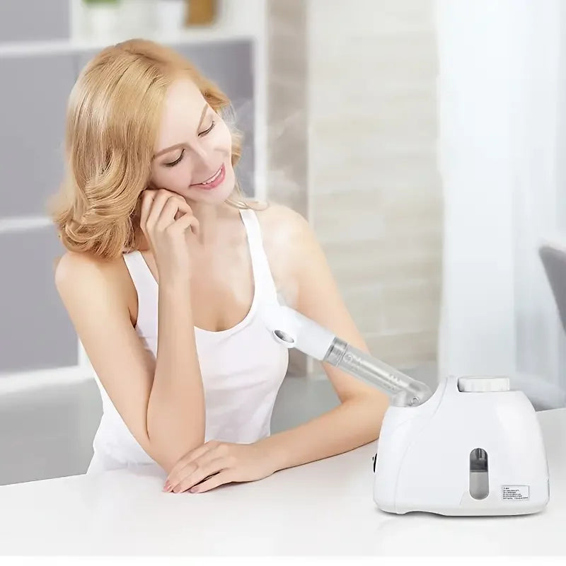 K33S Nano Facial Steamer – Dual-Use Hot & Cold Hydration with Herbal Spa Therapy