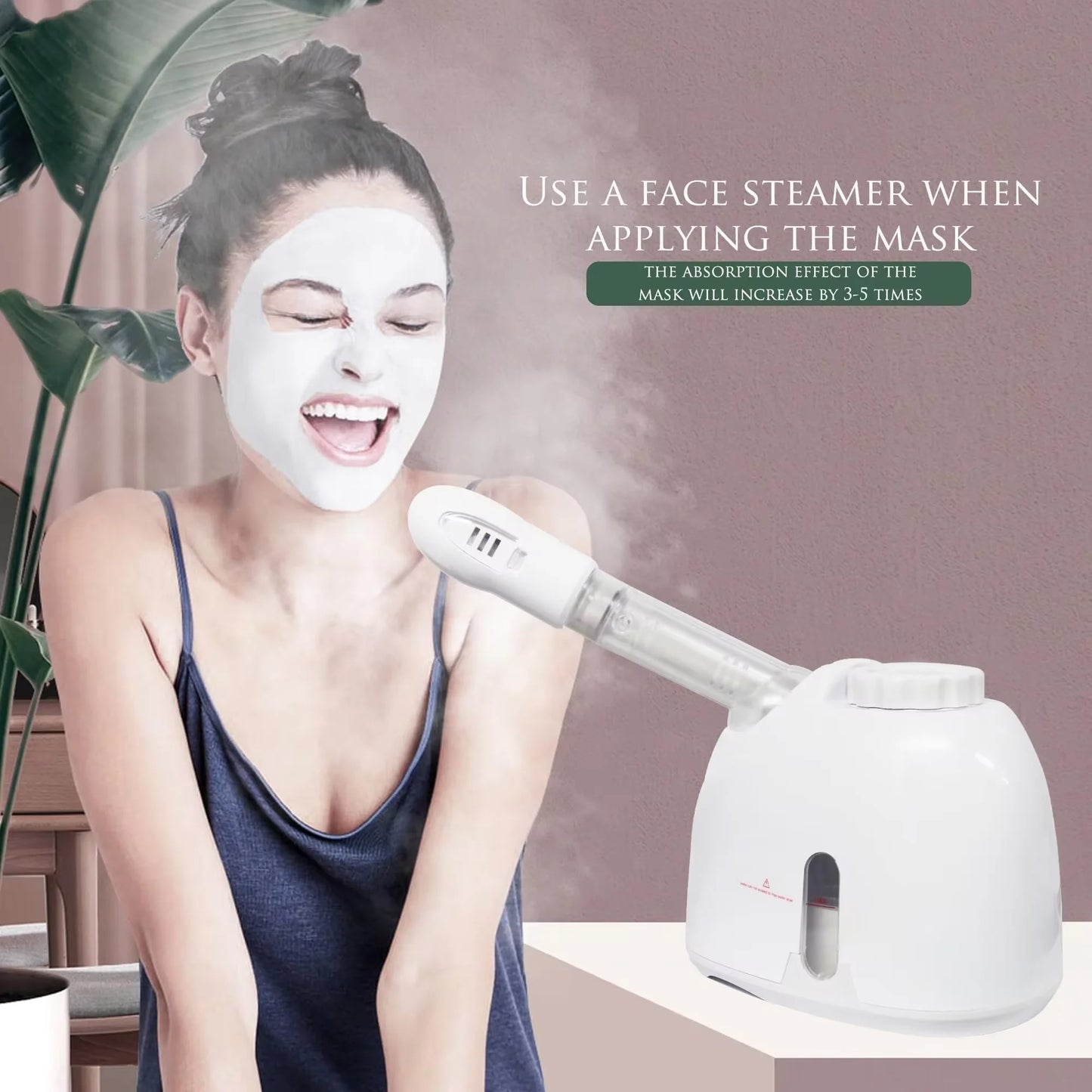 K33S Nano Facial Steamer – Dual-Use Hot & Cold Hydration with Herbal Spa Therapy