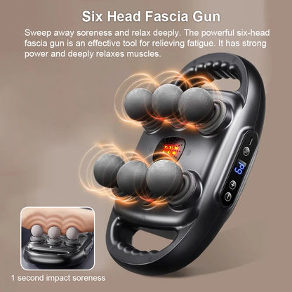 Fascia Gun 6 Heads Massage