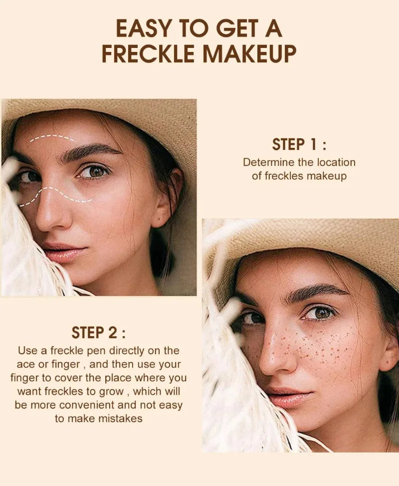 Waterproof Natural Freckle Pen – Long-Lasting, Lifelike Beauty Spot Makeup Tool