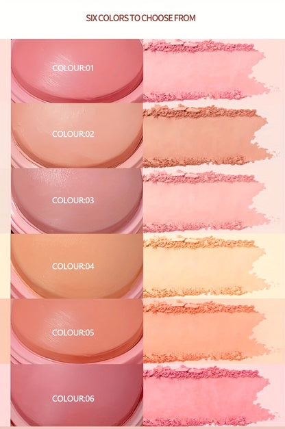 6-Shade Waterproof Matte Blush Palette – Flawless, Radiant Finish for All Skin Tones